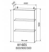 Шкаф 600 (h=900)