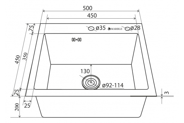 Кухонная мойка Oute T75045L