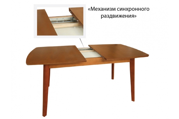 Стол обеденный раздвижной 700 (венге)