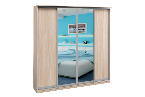 Шкаф-купе 2362х600 (4 секции, h=2400)