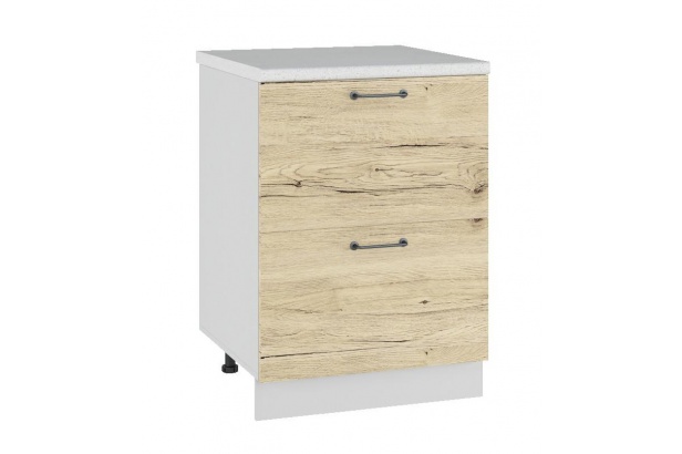 Стол с 2-мя ящиками 600 (дуб)