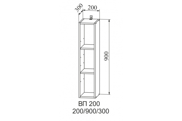 Шкаф 200 (h=900)